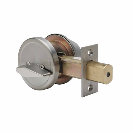 Heavy Duty Single Cylinder Grade-2 Deadbolt, Satin Stainless